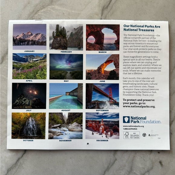 🤍2026 National Park Calendar - Picture 3 of 3